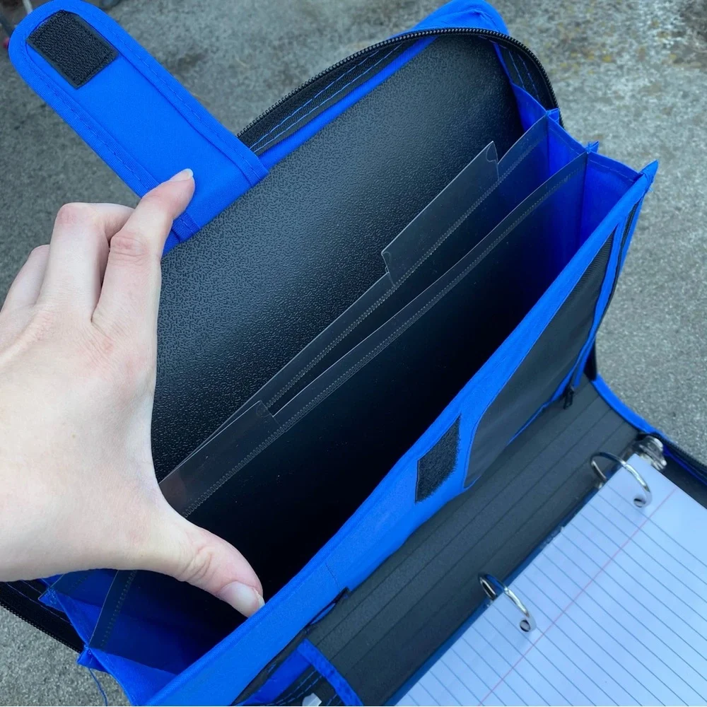 Blue Five Star Zipper Binder Like New
